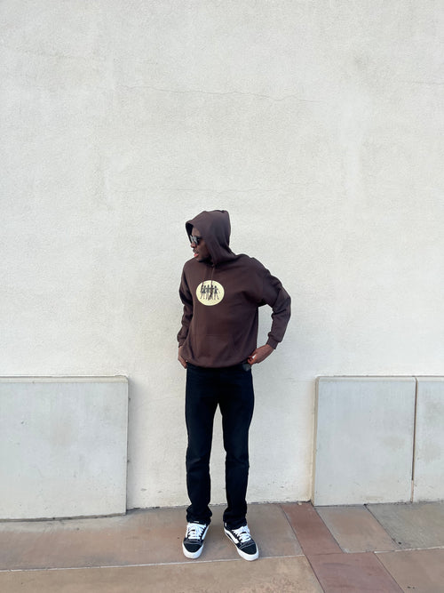 "Obi Nwanne" Hoodie -  Brown & Tan